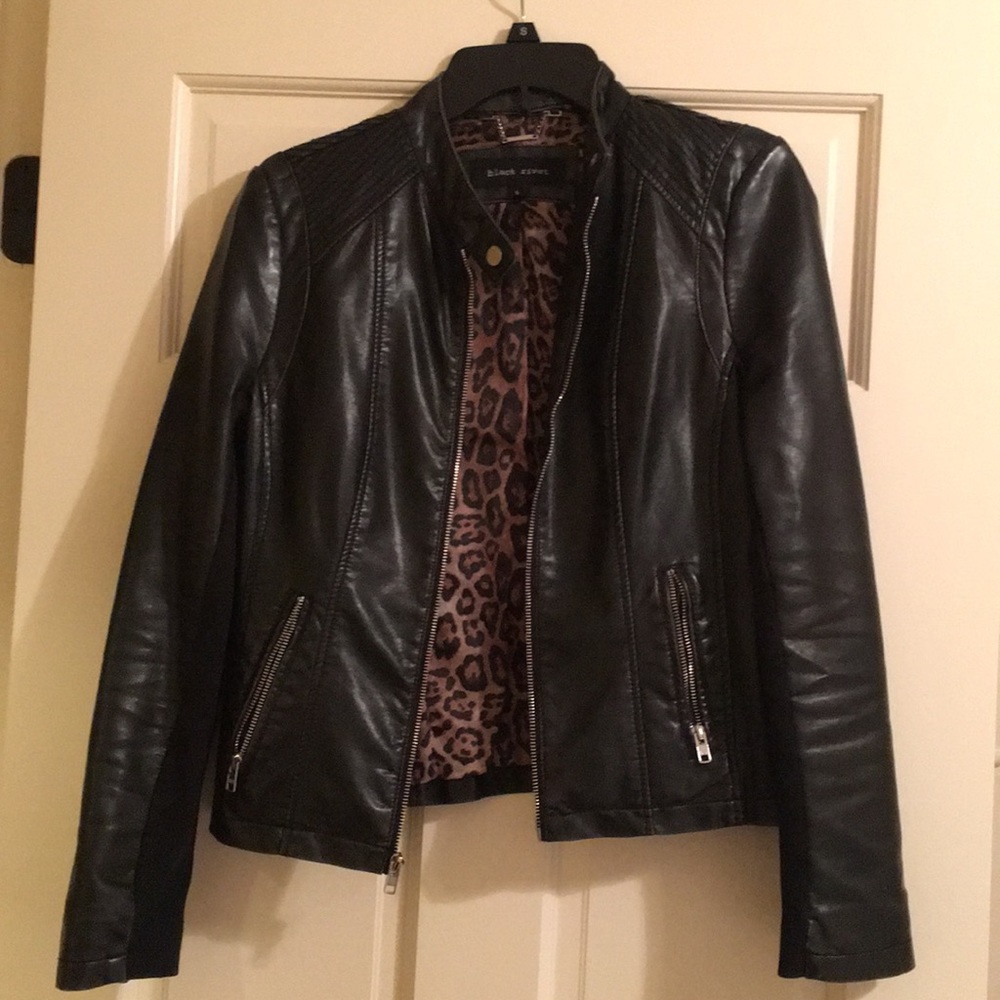 Black “leather” jacket